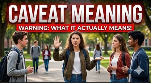caveat meaning
