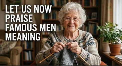 Let Us Now Praise Famous Men Meaning : Simple Explanation, Context & Examples